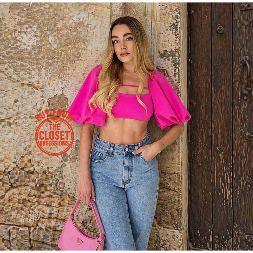 ZARA BLOGGER FAVE!!! Square Neck Crop Top NWT